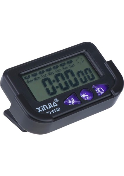 Araba Dijital Saat Alarmı Ikinci Kronograf Elektronik Saat Yatak Odası Duvar Seyahati Için LCD Ekranlı Başucu Alarmı (Siyah) (Yurt Dışından) fiyatları
