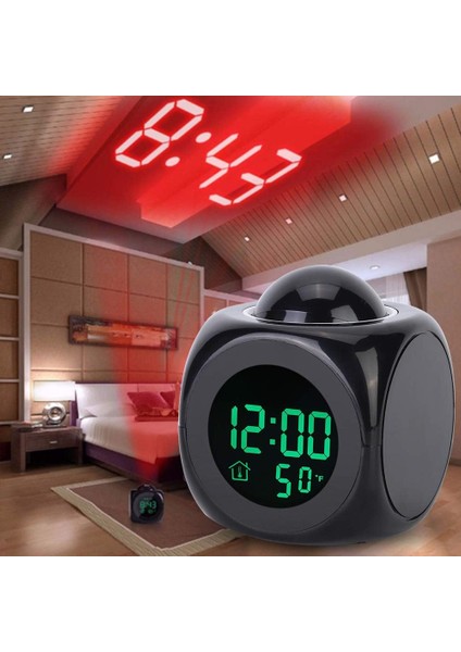 Çok Fonksiyonlu LCD Elektronik Saat Sıcaklık Göstergeli Dijital Projeksiyon Çalar Saat (Yurt Dışından) modelleri