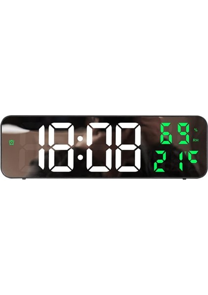 LED Duvar Saati, 3 Seviye Dimmer Parlaklık Duvar Dijital Saat Duvara Monte Zaman Sıcaklık Nem LED Saat Yatak Odası, Ofis Için Elektronik Çalar Saat (Yurt Dışından)