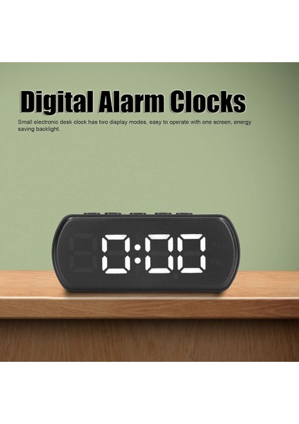Dijital Çalar Saat 4.5x1.1x1.9in Küçük Elektronik Masa Saati LED Ekranlı Alarm Saatleri Mutfak Ofis Yatak Odası Için Sıcaklık Erteleme Fonksiyonlu 12 24HR Alarm (Beyaz) (Yurt Dışından) fiyatları