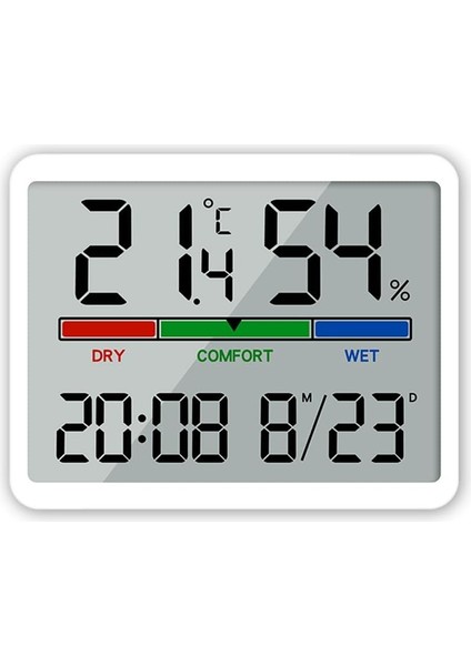 Dijital Çalar Saat Sıcaklık ve Nem Ölçer Saat Çok Fonksiyonlu Kapalı Ev Elektronik Çalar Saat -B (Yurt Dışından)