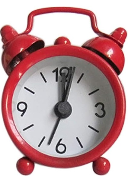 Yaratıcı Saat Sevimli Küçük Alarm Metal Çalar Saat Küçük Elektronik Mini Saat Fırın Sıcaklık Göstergesi (Kırmızı, Tek Boyut) (Yurt Dışından)