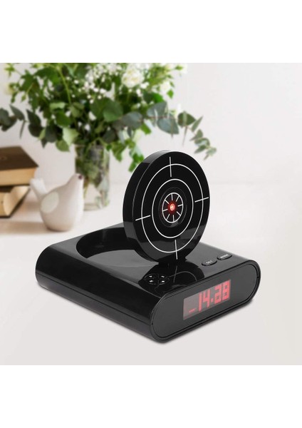 Silahlı Hedef Çalar Saat, USB Şarjı Yenilikçi Dijital Elektronik Saat Ağır Uyuyanlar Için Eğlenceli Tabanca Oyun Saatleri Çocuk Erkek ve Kız Ev Yatak Odası (Siyah) (Yurt Dışından) fırsatları