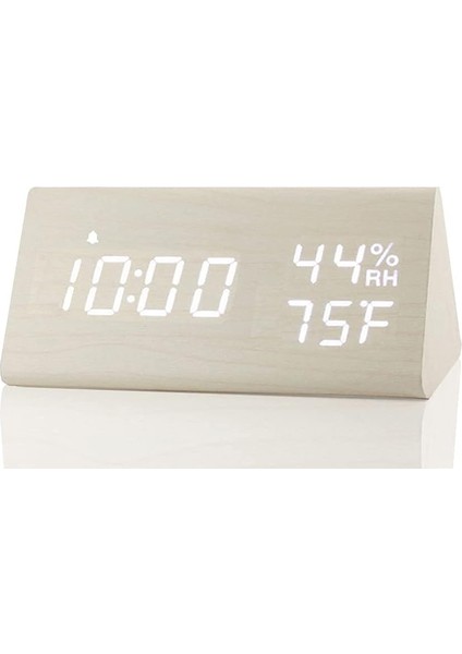 Dijital Çalar Saat, Ahşap Elektronik LED Zaman Göstergeli, 3 Alarm Ayarı, Nem ve Sıcaklık Algılama, Yatak Odası, Başucu, Masa, Beyaz Için Ahşap Yapımı Elektrikli Saatler (Yurt Dışından) fiyatları