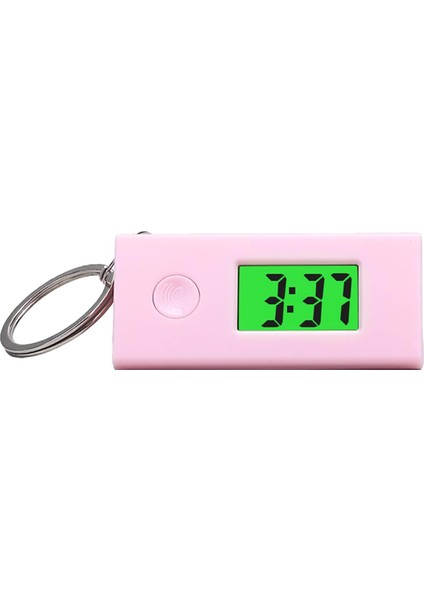 Elektronik Saat Darbeye Dayanıklı LCD Ekran Abs Sağlam Mini Dijital Alarm Ofis Dijital Saat Için, Pembe (Yurt Dışından)