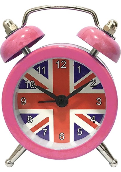 Yaratıcı Saat Sevimli Küçük Alarm Metal Çalar Saat Küçük Elektronik Mini Saat Fırın Sıcaklık Göstergesi (Aa-Pembe, Tek Boyut) (Yurt Dışından)