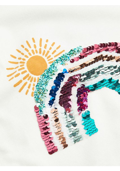 Payetli Uzun Kol Tshirt