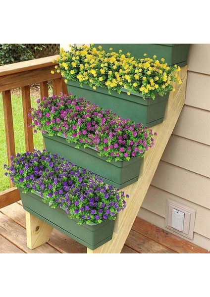 Yapay Çiçek Kırmızı Mineli Şimşir Dekoratif Yapay Bitki fırsatları