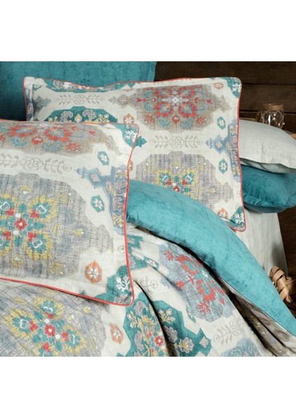 Nima Yeşil Çift Kişilik Pamuk Flanel (Pazen) Nevresim Takımı modelleri