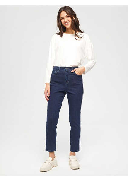 Yanı Şerit Detaylı Slım Fit Jean Pantolon 67351 fiyatları