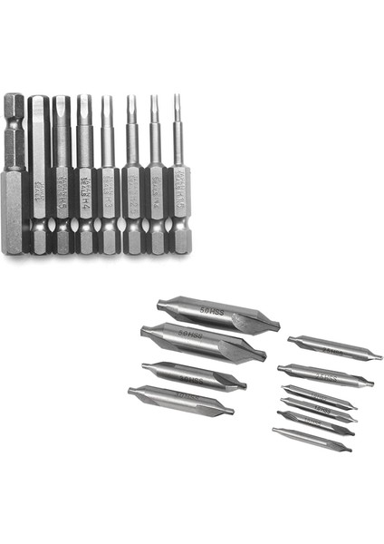 8 Adet 1/4 Inç Tornavida Uçları Altıgen Manyetik 50MM ile 10 Adet Kombine Havşa Uçları 60 Derece Merkezi Matkap Seti (Yurt Dışından) fiyatları