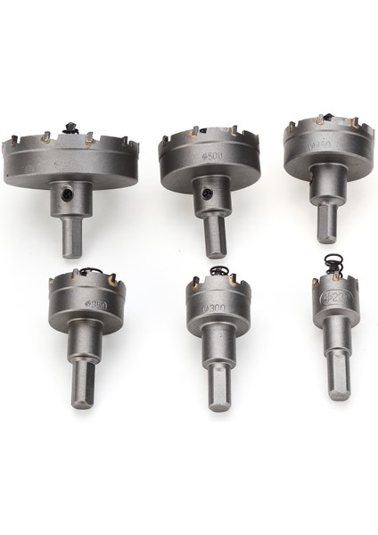 Popüler 6 Adet 22-65MM Karbür Ucu Tct Matkap Ucu Delik Testere Seti Matkap Kesici Metal (Yurt Dışından)