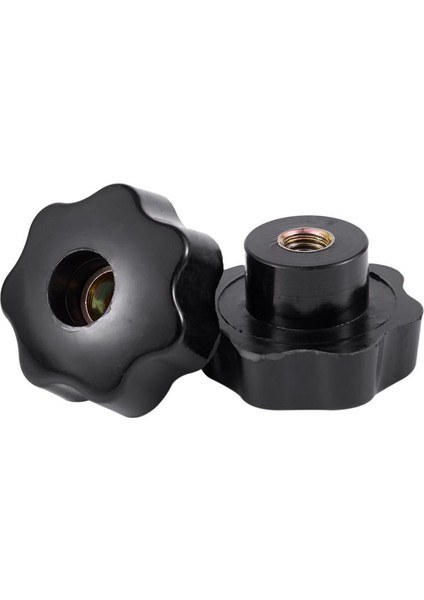 2 Adet M10 Dişi Dişli Somunlar 50MM Plastik Yıldız Başlı Sıkma Topuzu Kavrama (Yurt Dışından)