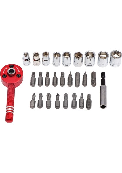 Fs-Penggong 28 Adet Cırcır Anahtarı Bit Çok Fonksiyonlu Mini Tornavida Seti 1/4 Inç Sürücü Lokma Seti Tornavida Seti Onarım Aracı (Yurt Dışından) modelleri
