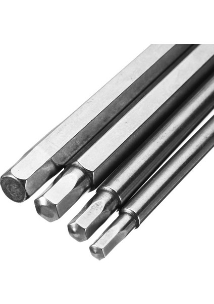 Popüler Broppe 4 Adet 150MM H3-H6 Altıgen Başlı Tornavida Bit S2 1/4 Inç Hex Shank Manyetik Elektrikli Matkap Tornavida Uçları Seti H3 H4 H5 H6 (Yurt Dışından)