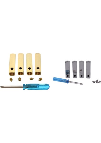 8 Adet Lüks Metal Aglet Ayakkabı Bağı Vidasının Değiştirilmesi - 4 Adet Gümüş ve 4 Adet Altın (Yurt Dışından)