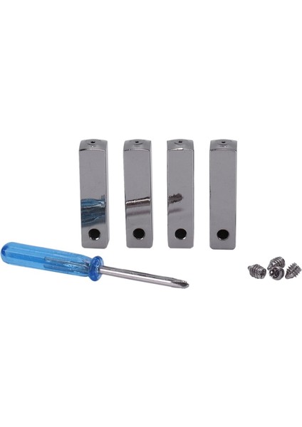 8 Adet Lüks Metal Aglet Ayakkabı Bağı Vidasının Değiştirilmesi - 4 Adet Gümüş ve 4 Adet Altın (Yurt Dışından)