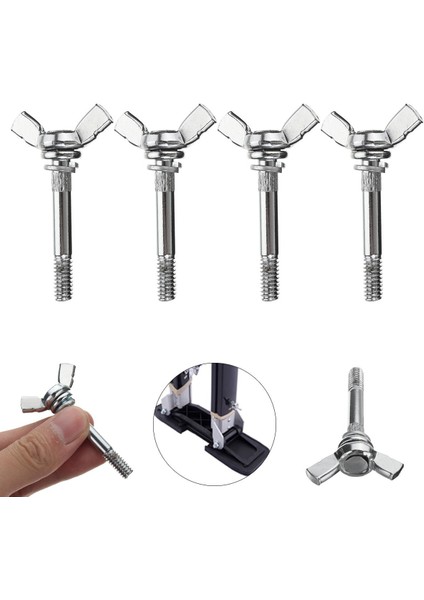 Adet Uzunbacak Kanat Yedek Kafa Araçları Dıy Cıvata Wingbolts Somun Kelebek Vida (Yurt Dışından)