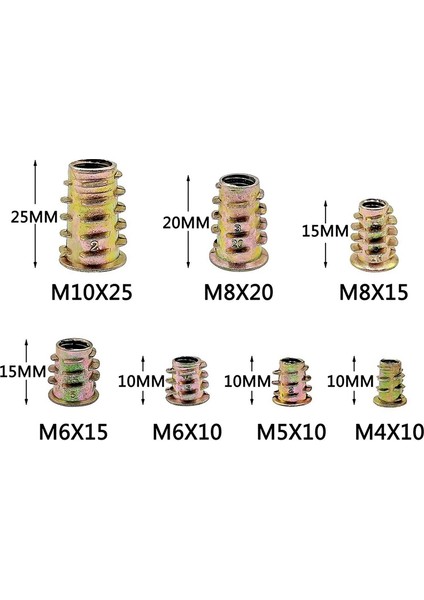120 Adet Metrik Dişli Ekleme Somunu Tipi Alet Kiti (M4/ M5/ M6/ M8/ M10) ve 1 Takım Hava Filtresi Temizleyici Köpük Kiti (Yurt Dışından) indirimleri