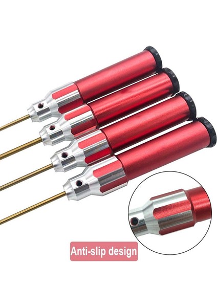 Fs-4 Adet Titanyum Altıgen Tornavida Seti 1.5mm 2mm 2.5mm 3.0mm Tornavida Anahtarı Aracı Kiti Seti Rc Araba Helikopter Tamir Için (Yurt Dışından)