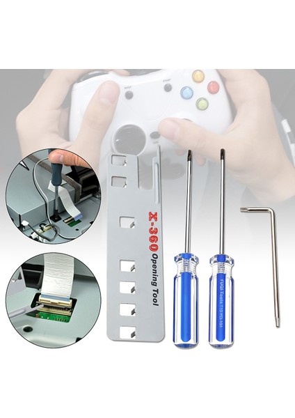 360XBOX Tools Oyun Araçları Dıy Açılış Dilimi T8 T10 Tornavida Altıgen Tornavida (Yurt Dışından)