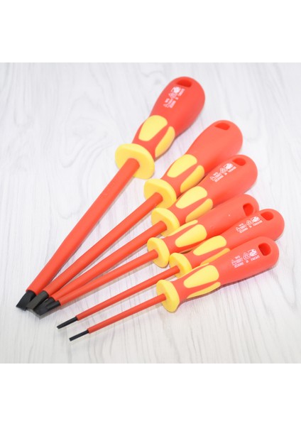 Yalıtımlı Güvenli Çok Manuel Düz Oluklu Tornavida Tamir Aletleri 8.0mm (Yurt Dışından) modelleri