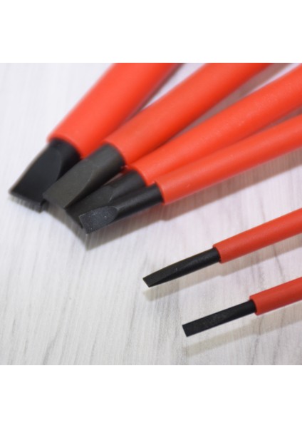 Yalıtımlı Güvenli Çok Manuel Düz Oluklu Tornavida Tamir Aletleri 8.0mm (Yurt Dışından) fırsatları