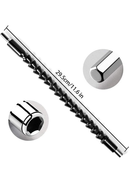 Tornavidalar Için 3x, 295 mm Esnek Mil ve 3 Adet 1/4 Inç Altıgen Saplı Manyetik Uç Tutucu Hızlı Değiştirme Uzatma Çubuğu (Yurt Dışından) fırsatları
