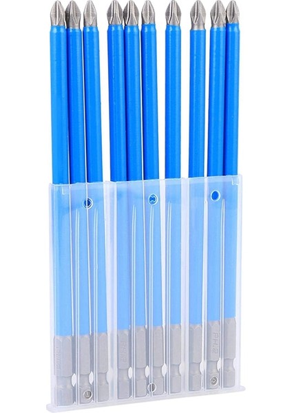 Fs-10 Adet Matkap Ucu Seti Aşınma Direnci Manyetik Anti-Pas Kaymaz Elektrikli Tornavida Ucu (Ph2 150MM) (Yurt Dışından) fırsatları