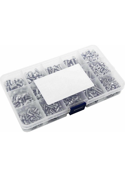 500 Adet M2/m3/m4 Paslanmaz Çelik Altıgen Soket Cıvata ve Somun Seti Bağlantı Elemanı Donanım Altıgen Başlı Başlık Vidası Düz Yıkama Seti Aracı Saklama Kutusu ile (Yurt Dışından) fırsatları