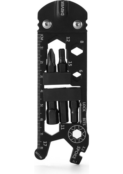 16 Tip Çok Fonksiyonlu Kombinasyon Aracı Siyah Aletler Dıy Tornavida Açık Seyahat Yenı (Yurt Dışından) fırsatları