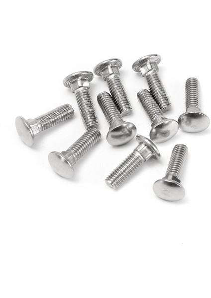 10 Adet M6 Paslanmaz Çelik 304 Taşıma Cıvataları Araçları Dıy Kafa Metrik Vidalar 20MM (Yurt Dışından)