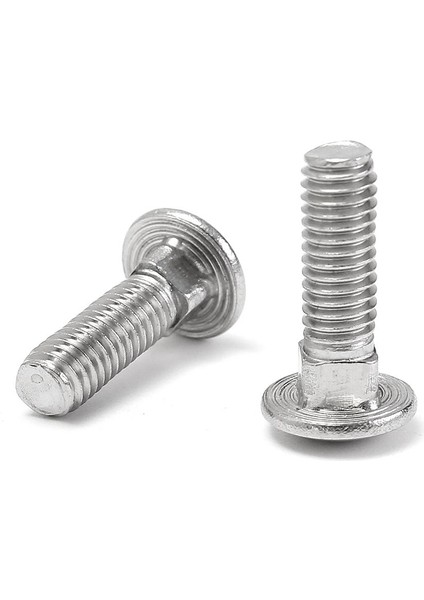 10 Adet M6 Paslanmaz Çelik 304 Taşıma Cıvataları Araçları Dıy Kafa Metrik Vidalar 20MM (Yurt Dışından)