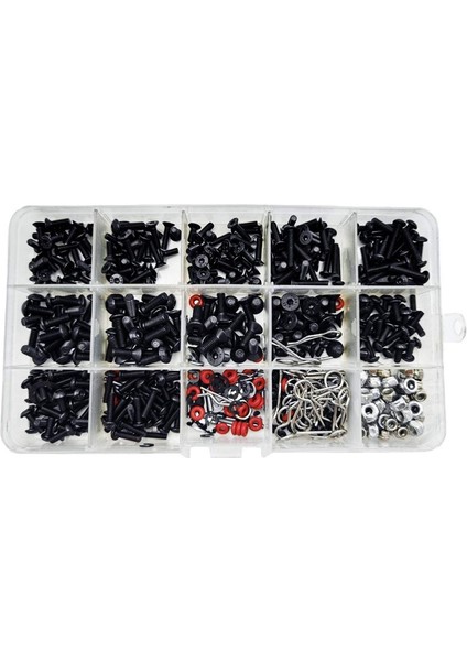 FS-500 Adet Evrensel Rc Vida Kiti Vida Çeşitleri Seti, Traxxas Eksenel Redcat Hpı Arrma Losi Için Donanım Bağlantı Elemanları (Yurt Dışından) modelleri