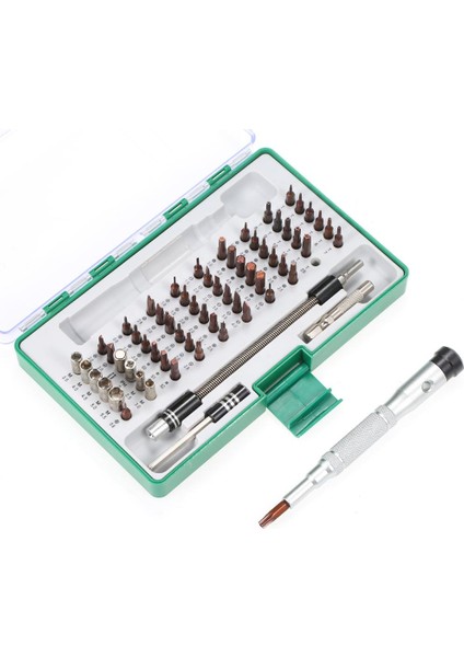 60 Bit Manyetik Tornavida Seti ile 64'ü 1 Arada Hassas Tornavida Seti Cep Telefonu Pc ve Diğer Elektronik Cihazlar Için Esnek Şaftlı Profesyonel Elektronik Onarım Aracı (Yurt Dışından)