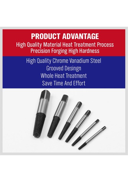 6 Adet/takım Hasarlı Vida Çıkarıcı Kolay Çıkış Kırık Vida Cıvata Kılavuzu Sökücü Kiti (Yurt Dışından) fırsatları