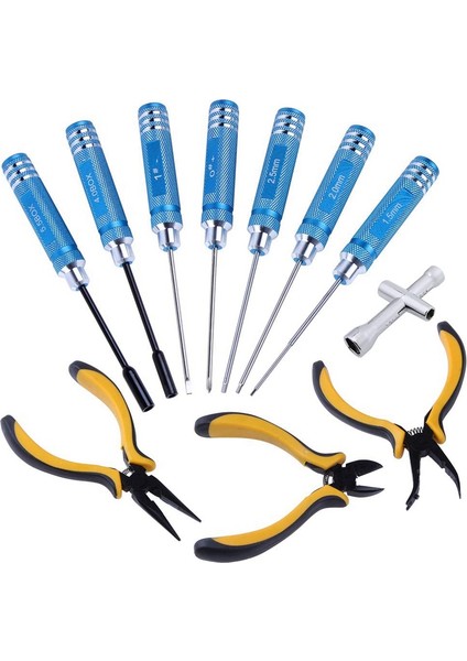 11 In 1 Profesyonel Çok Rc Alet Takımı Kutu Seti Tornavida Pense Anahtarı Onarım Rc Araba Için Multicopter Uçak Tekne (Yurt Dışından) fiyatları