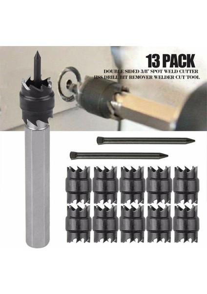 13 Adet Çift Taraflı 3/8 (Yurt Dışından)