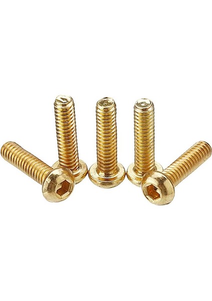 50 Adet 12.9 Sınıf Titanyum Kaplama Yarı Dairesel Kafa Altıgen Aletler Dıy Vidalar M2 * 8 (Yurt Dışından) modelleri