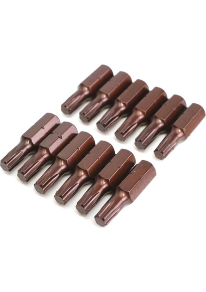 12 Adet Araçlar Dıy S2 Alaşımlı Çelik 1/4 ''hex Shank T25 Manyetik Ucu Torx Tornavida Uçları 25MM (Yurt Dışından) modelleri
