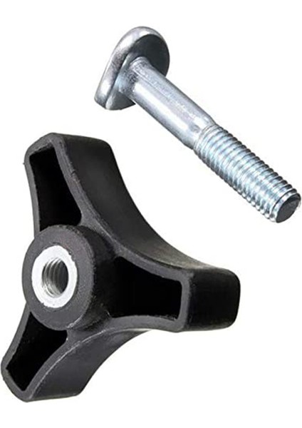 Fs-5 Adet Üç Köşeli Kolu Topuzu Somun Vidalı Cıvata Siyah Dayanıklı Plastik Kolay Kullanım Honda/diğer Çim Biçme Makinesi (Yurt Dışından)