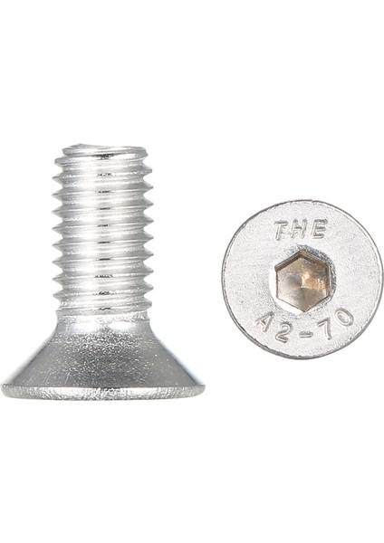 DIN7991 304 Paslanmaz Çelik Allen Cıvata Soket Kapak Vidaları Altıgen Vida M5 * 12 (Yurt Dışından)