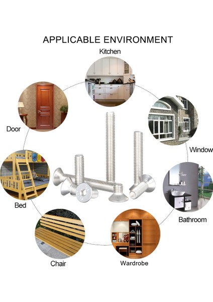 DIN7991 304 Paslanmaz Çelik Allen Cıvata Soket Kapak Vidaları Altıgen Vida M5 * 12 (Yurt Dışından) indirimleri