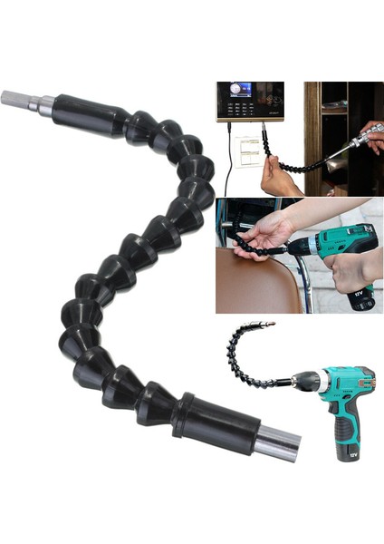 Drillpro 290MM Esnek Şaftlı Tornavida Matkap Ucu Tutucu Elektronik Matkap Matkap Adaptörü Için (Yurt Dışından)