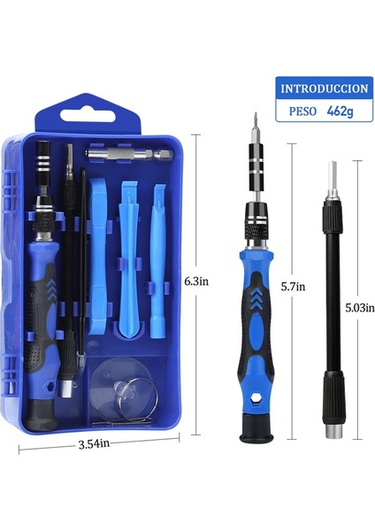 117-IN-1 Tornavida Seti Izle Gözlük Onarım Aracı Kiti Bilgisayar MacBook Dizüstü Tablet iPhone Ps5/ps4/xbox (Yurt Dışından)