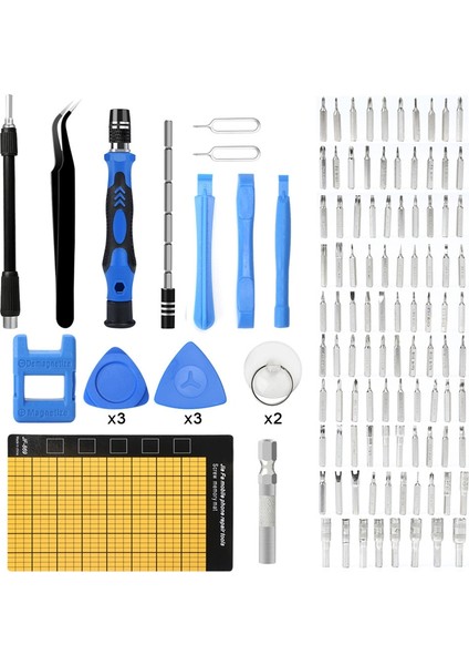 117-IN-1 Tornavida Seti Izle Gözlük Onarım Aracı Kiti Bilgisayar MacBook Dizüstü Tablet iPhone Ps5/ps4/xbox (Yurt Dışından)