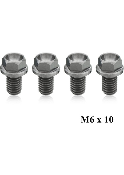 1 Adet Araçları Dıy M6 10 Titanyum Ti Vidalı Cıvata Altıgen Altıgen Başlı Flanş/havacılık Sınıfı (Yurt Dışından) modelleri