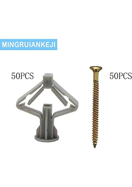 100 Adet Alçıpan Ankraj Seti Alçıpan ve Içi Boş Duvar Ankrajı Ortt Kiti Duvar Ankraj Kancaları ve Içi Boş Kapı Geçiş Ankrajı (Yurt Dışından) fiyatları