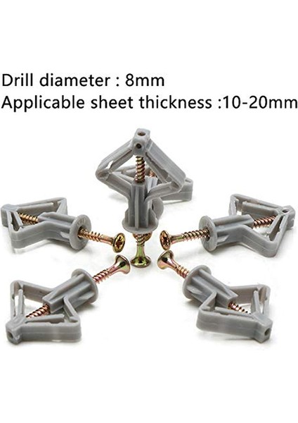 100 Adet Alçıpan Ankraj Seti Alçıpan ve Içi Boş Duvar Ankrajı Ortt Kiti Duvar Ankraj Kancaları ve Içi Boş Kapı Geçiş Ankrajı (Yurt Dışından) modelleri