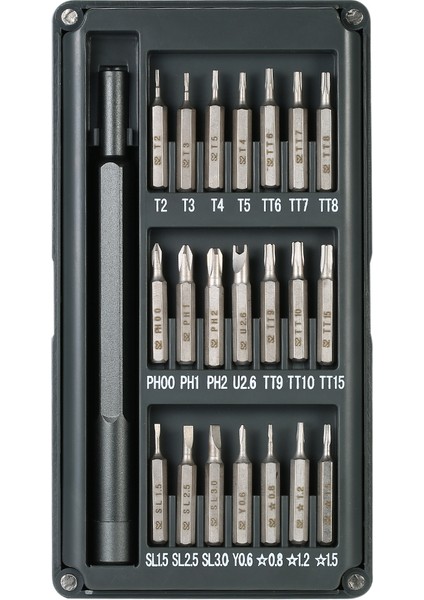 Güçlü Araç 22'si 1 Arada Çok Amaçlı Hassas Tornavida Seti Alüminyum Alaşımlı Tornavida Tamir Araçları (Yurt Dışından)